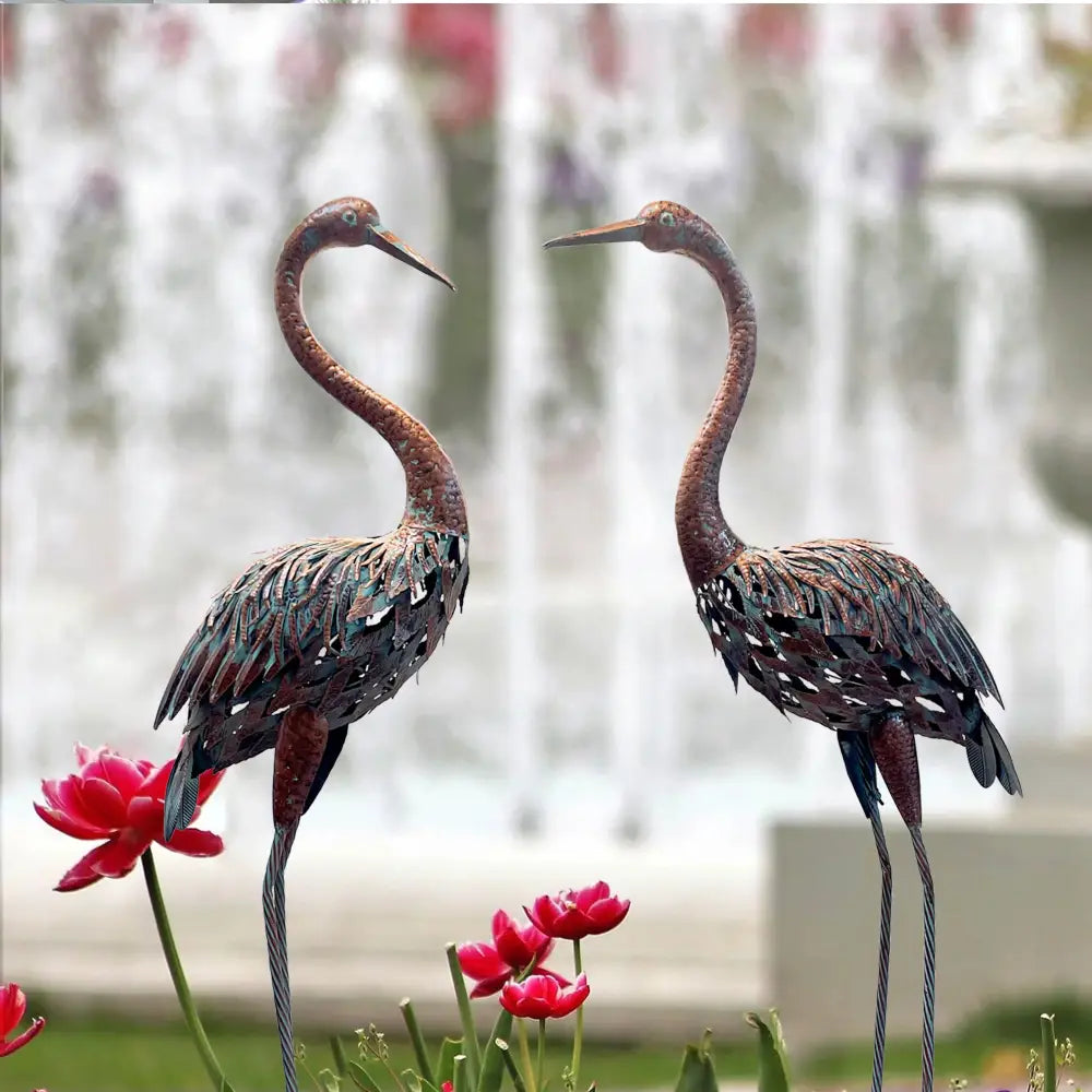 Statues de jardin héron
