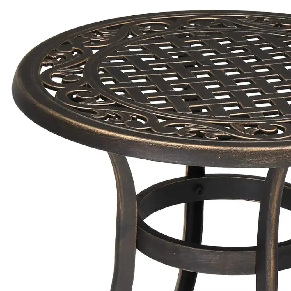 Table ronde de jardin aluminium
