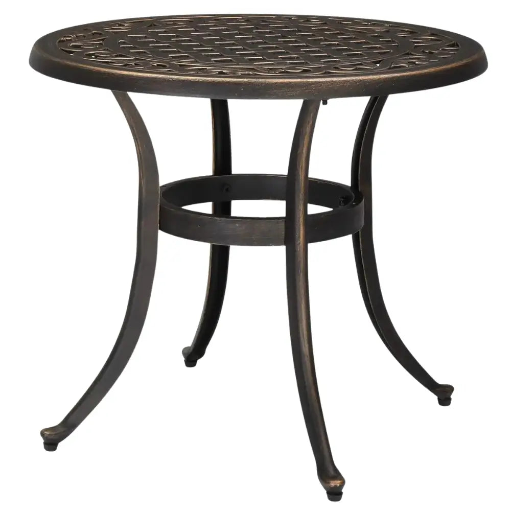 Table ronde de jardin aluminium