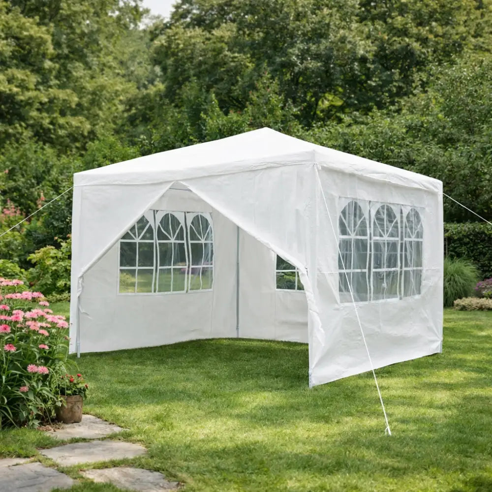 Tonnelle de jardin blanche