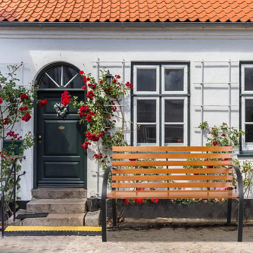 Banc de jardin bois metal