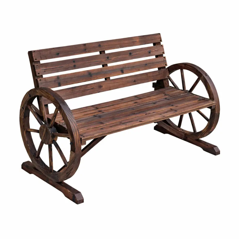 Banc de jardin avec roue