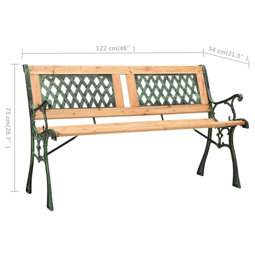 Banc de jardin bois metal Jardin d'Orée 