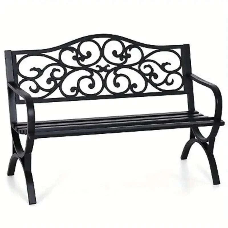 Banc de jardin en métal