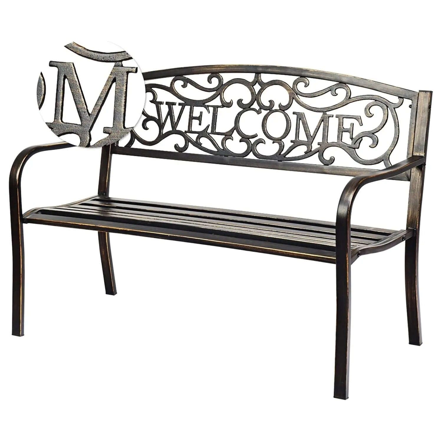 Banc de jardin en métal Jardin d'Orée 