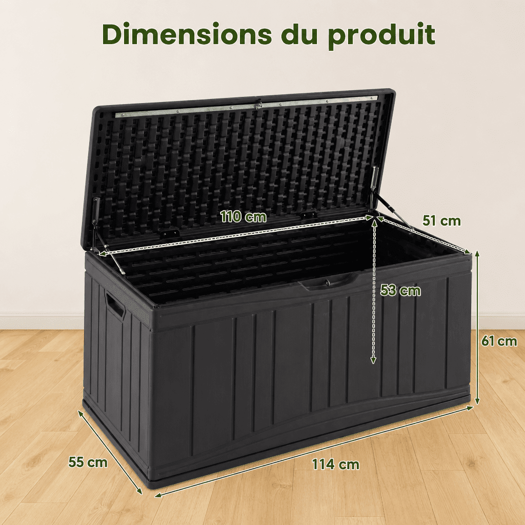 Banc de jardin rangement Jardin d'Orée 