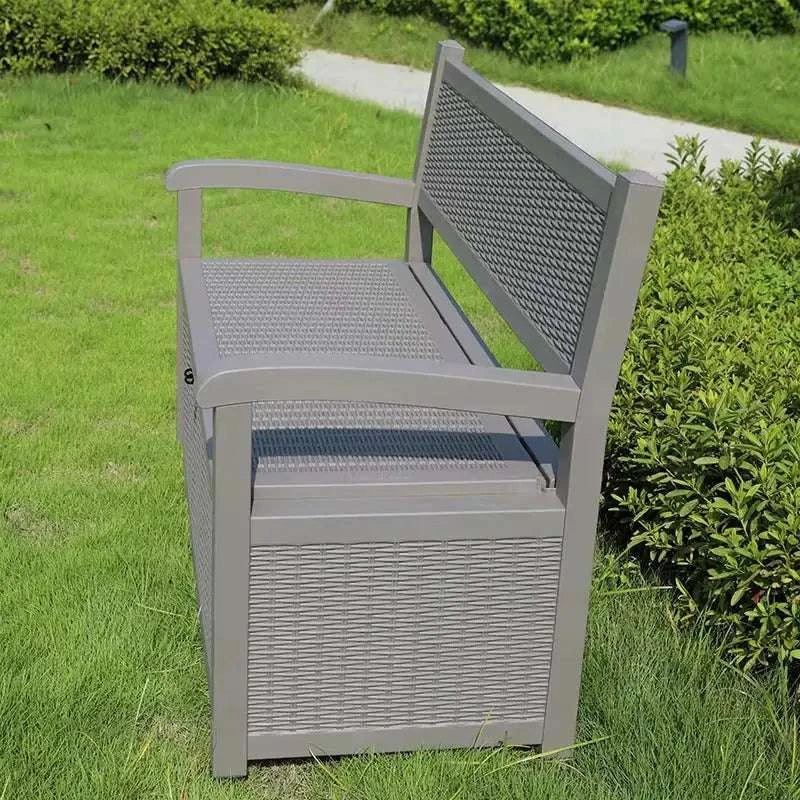 Banc de jardin rangement