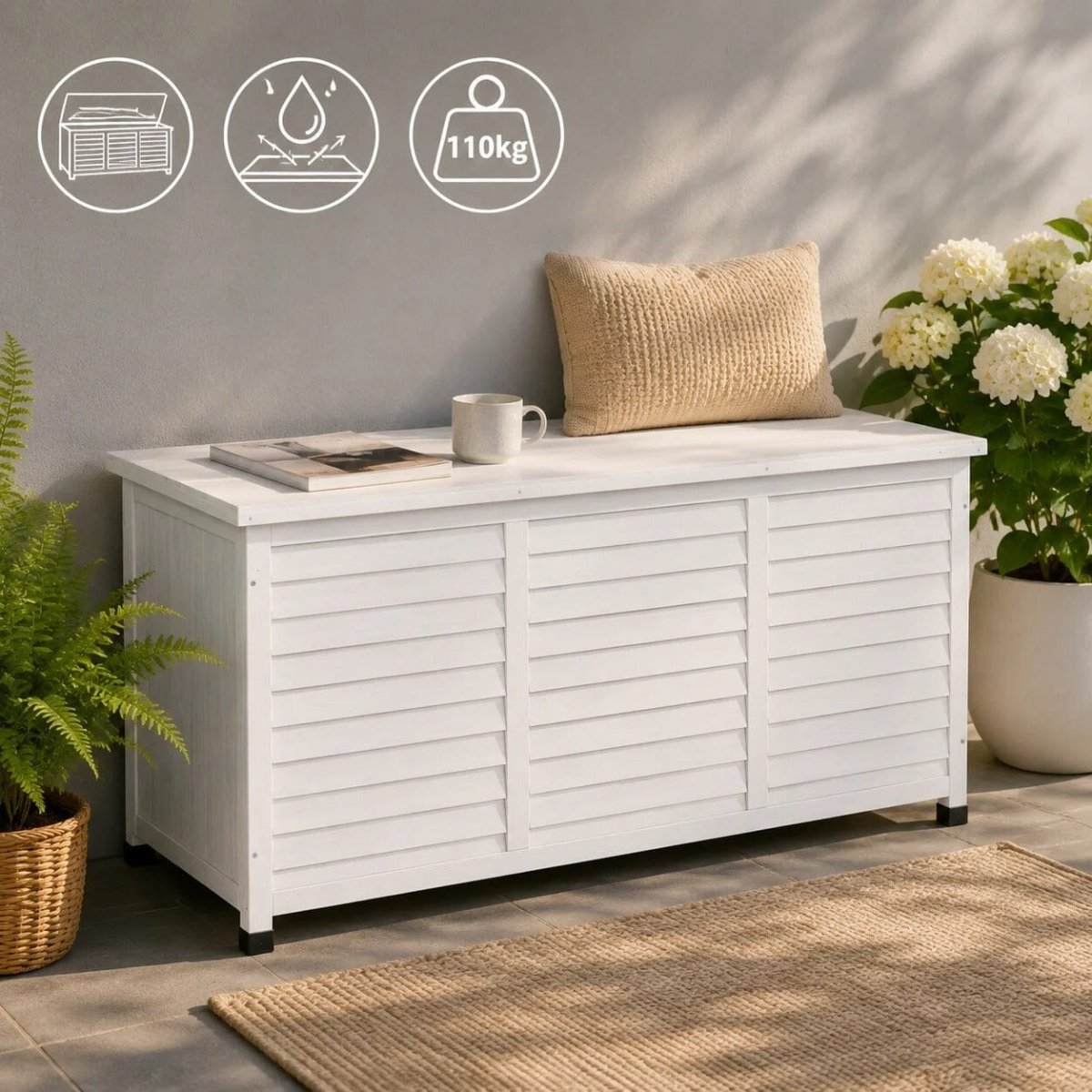 Banc de rangement de jardin Jardin d'Orée 