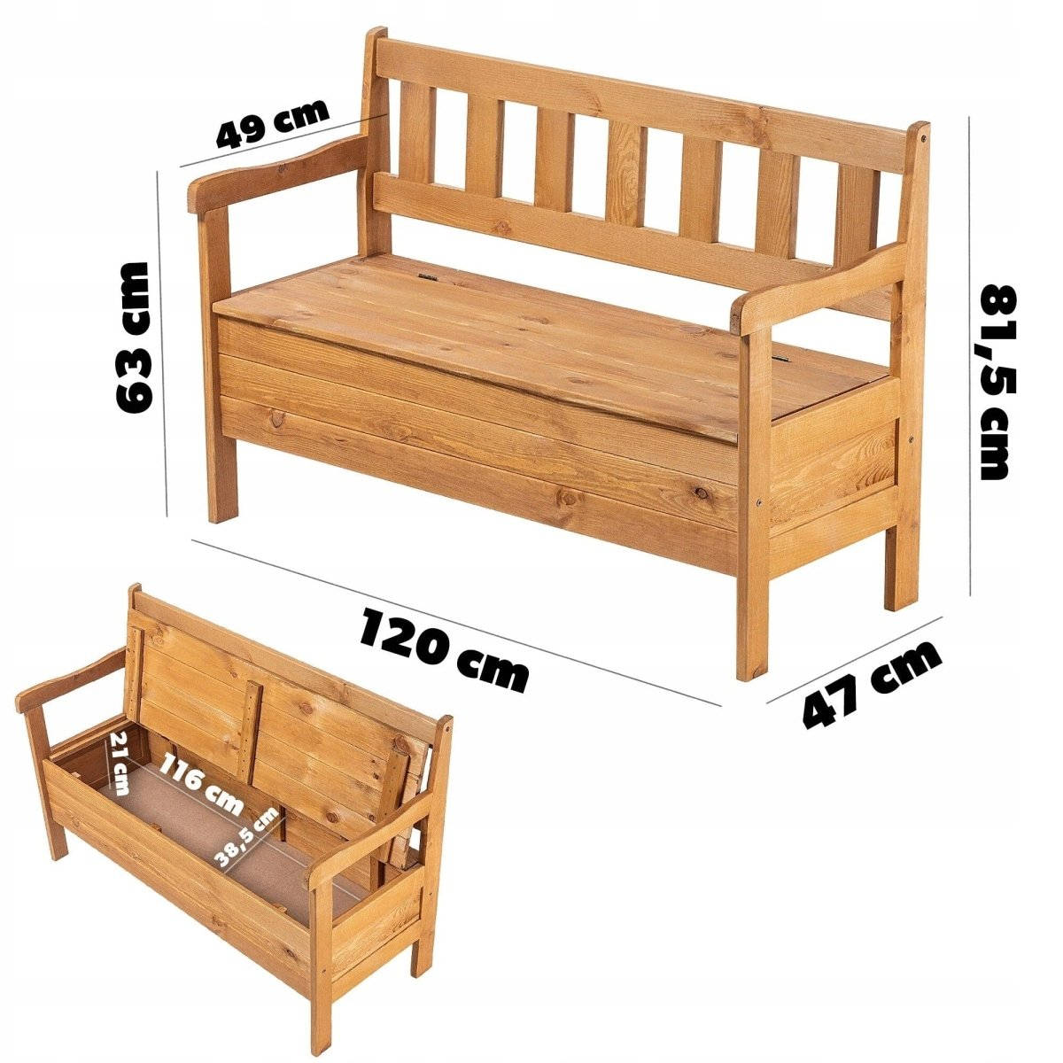 Banc de rangement jardin Jardin d'Orée 
