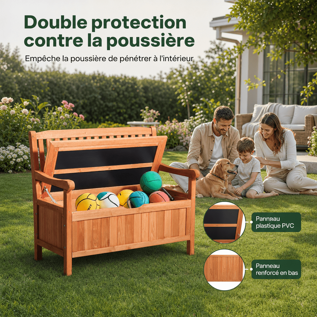 Banc de rangement pour jardin Jardin d'Orée 