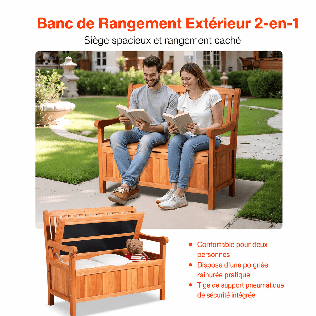 Banc de rangement pour jardin Jardin d'Orée 