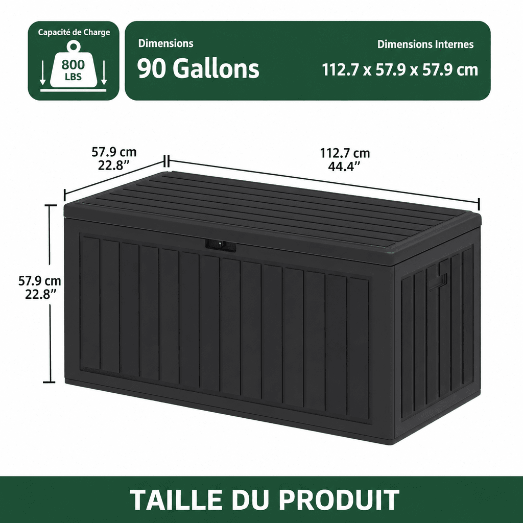 Banc jardin rangement Jardin d'Orée 