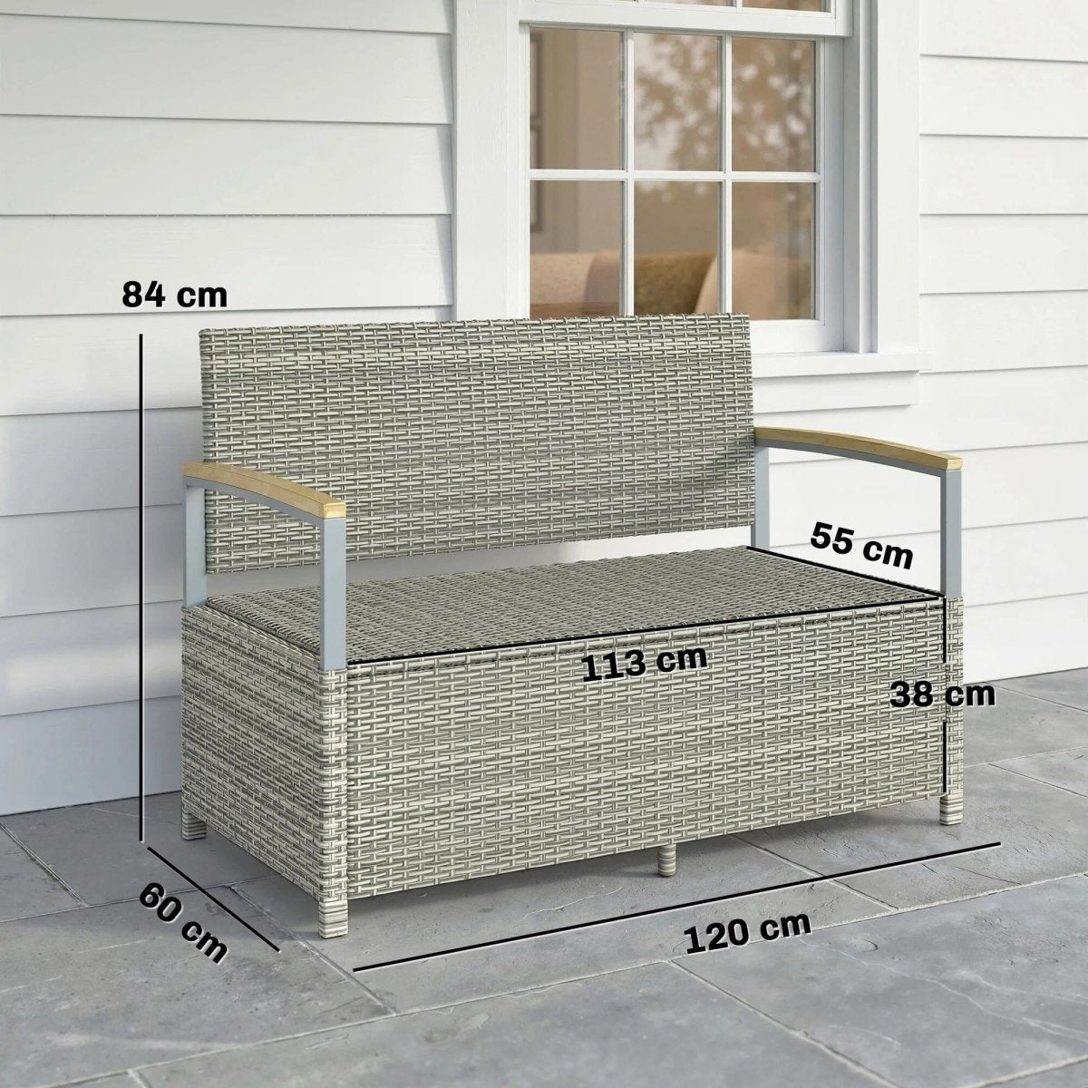 Banc rangement jardin Jardin d'Orée 