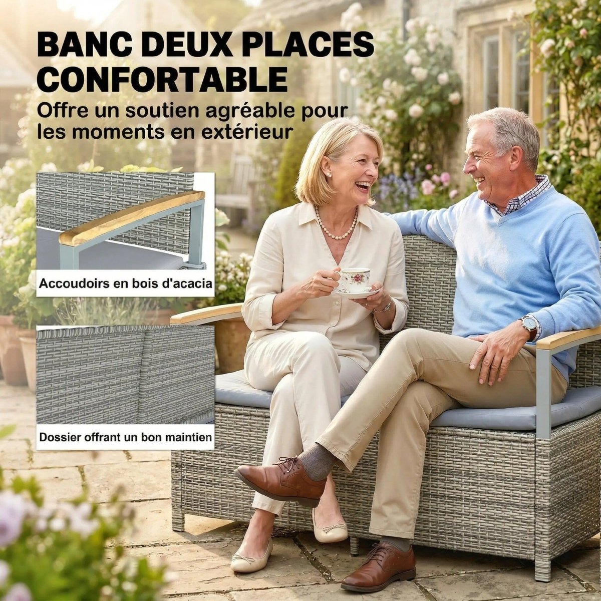Banc rangement jardin Jardin d'Orée 