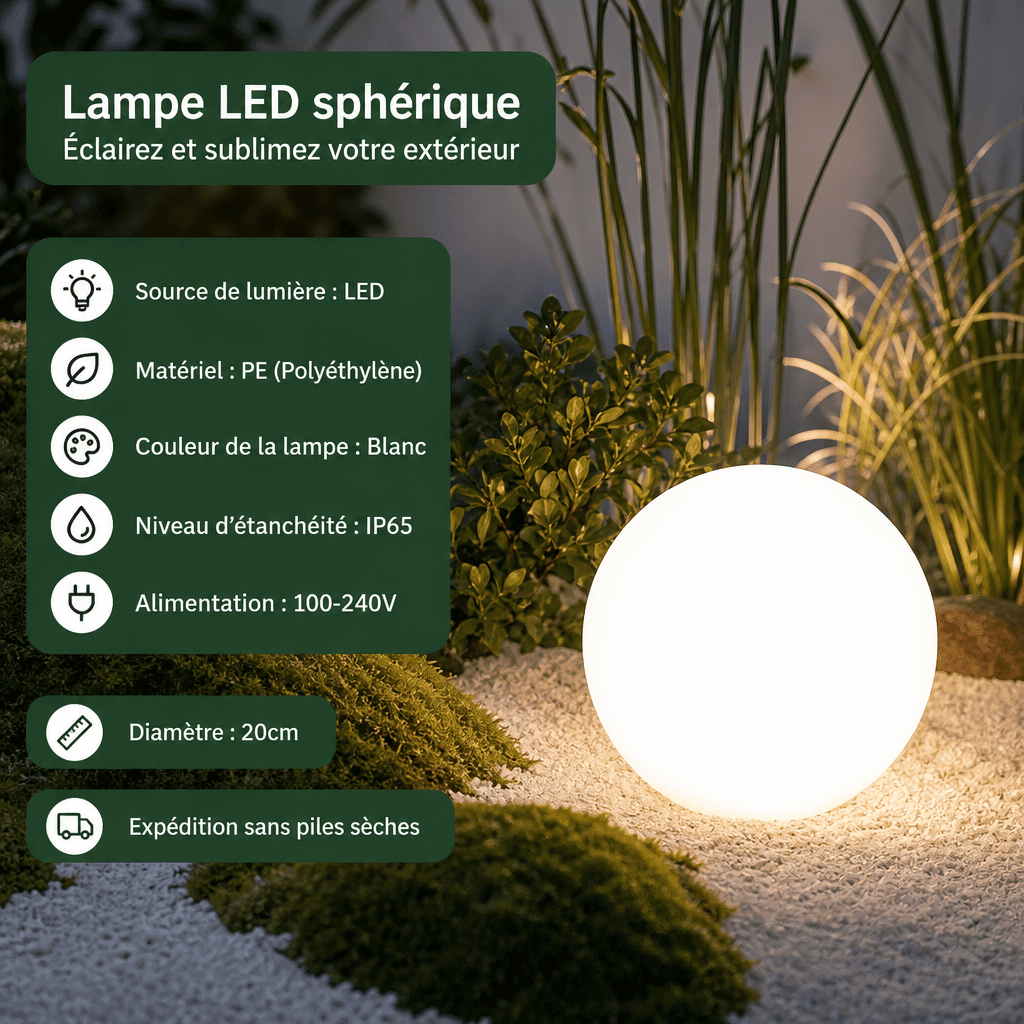 Boule led Jardin d'Orée 