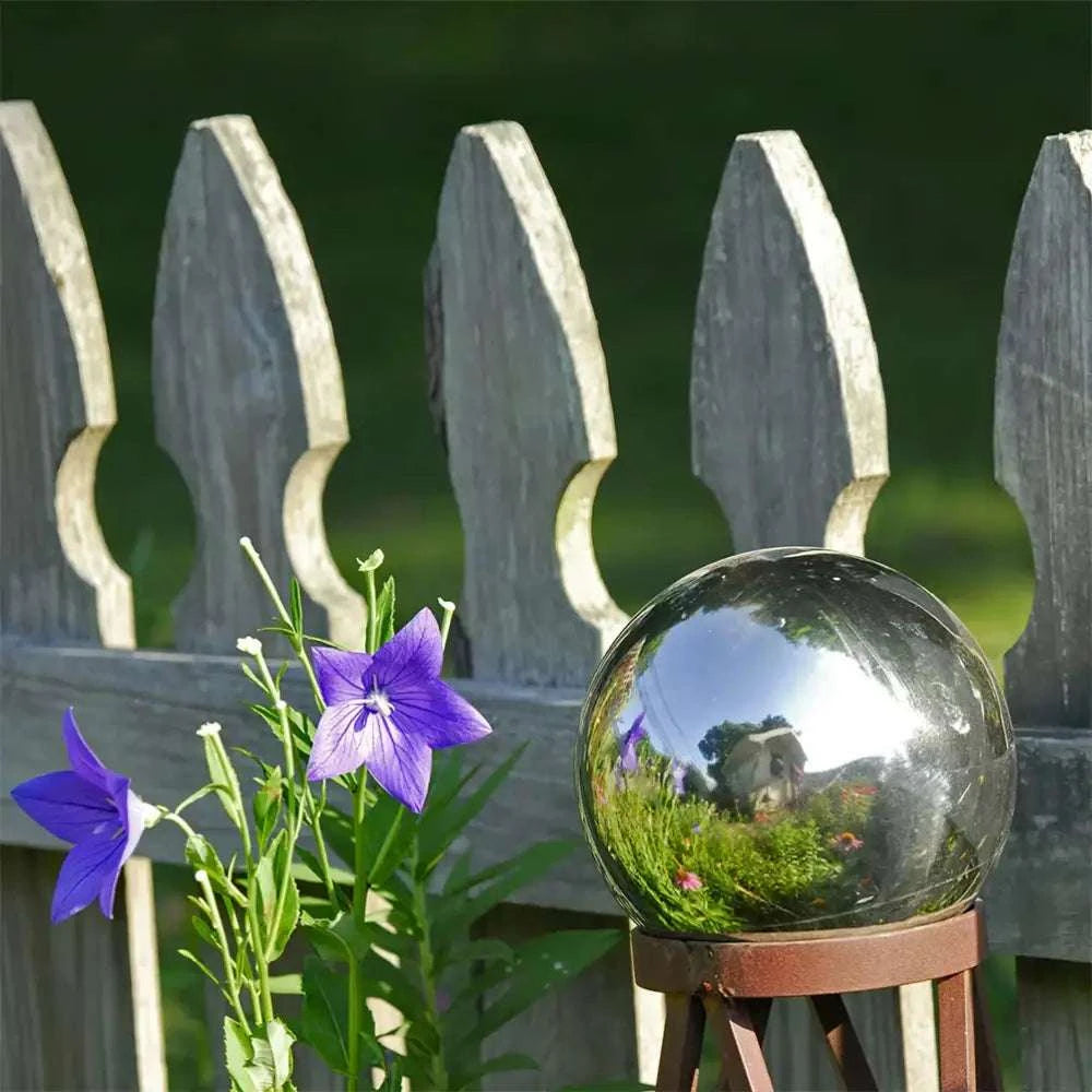 Boule déco jardin en métal