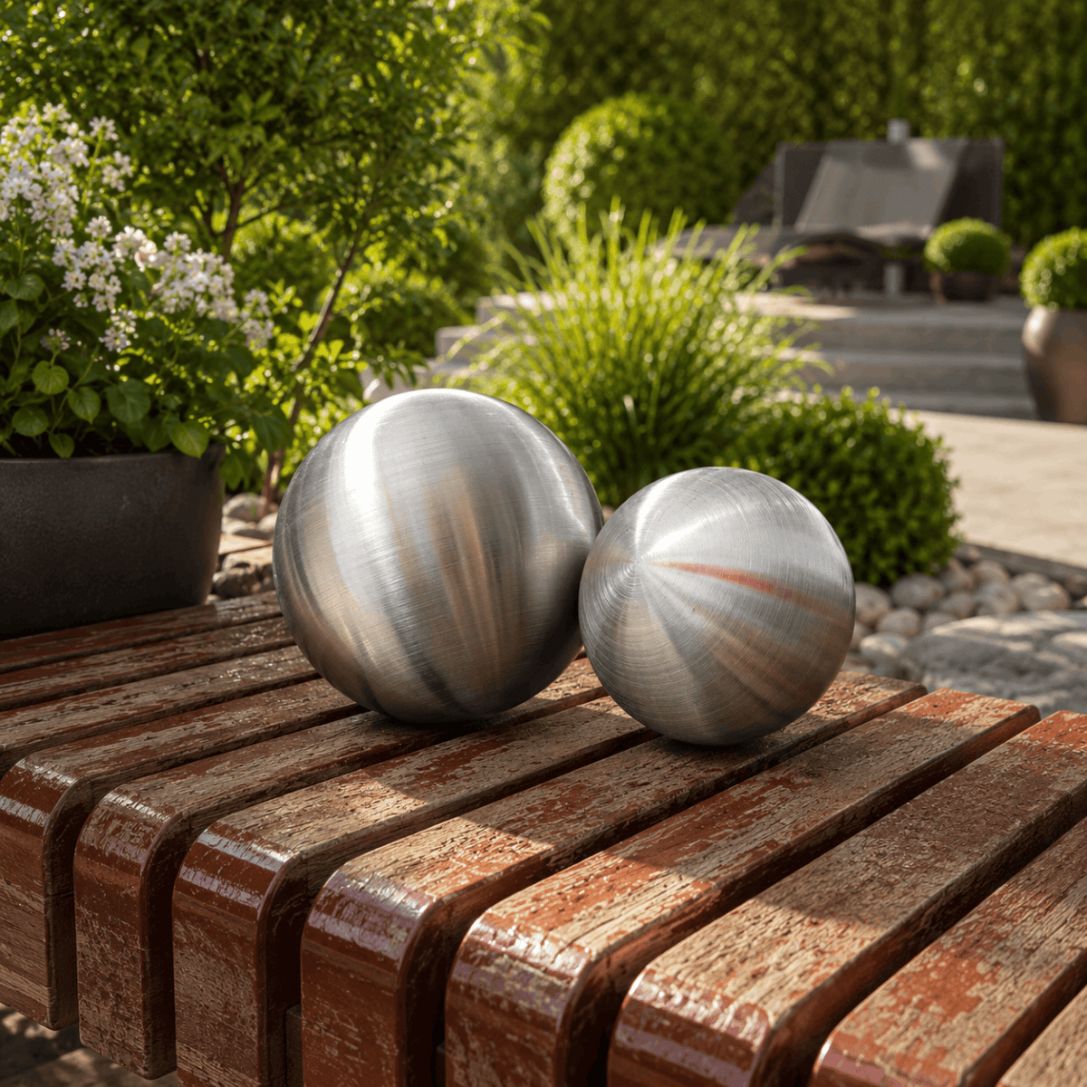 Boules déco pour jardin Jardin d'Orée 