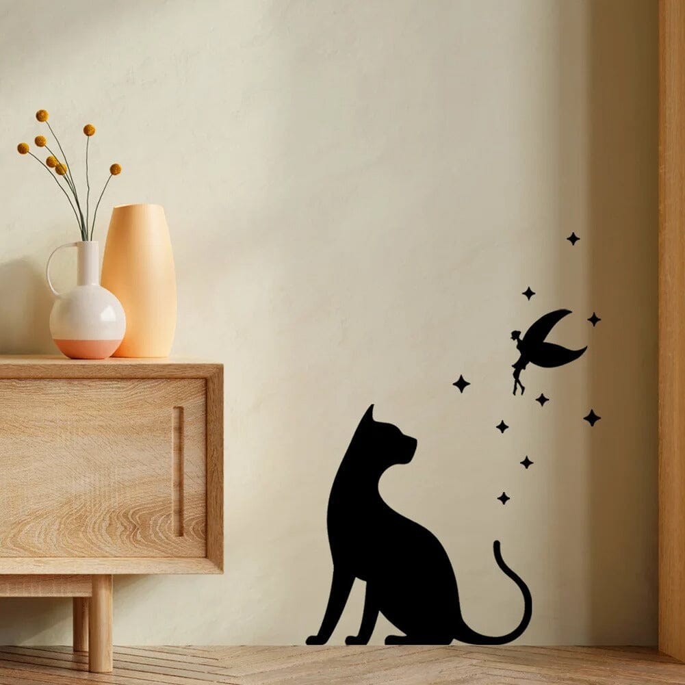 Chat décoration mur Jardin d'Orée 