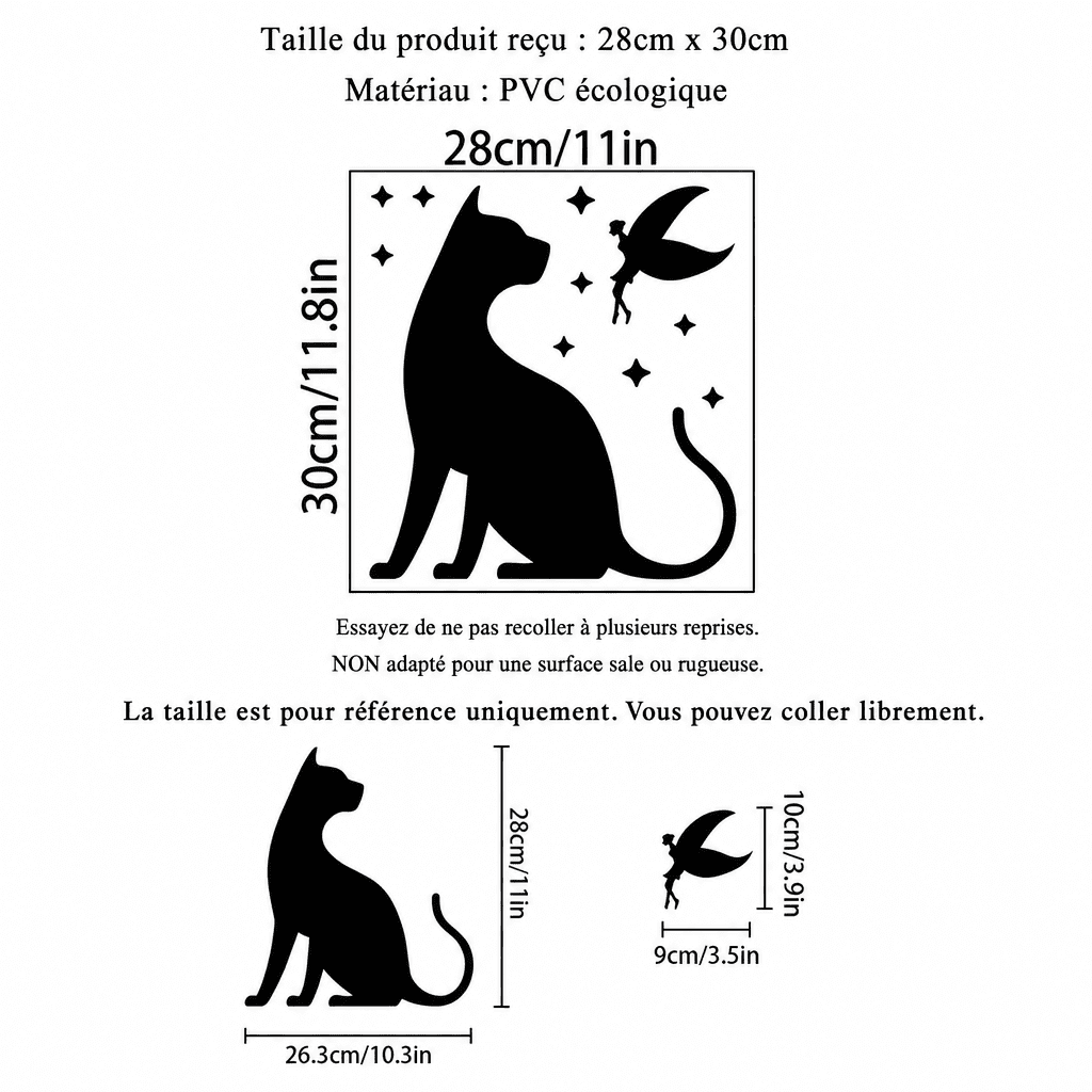 Chat décoration mur Jardin d'Orée 