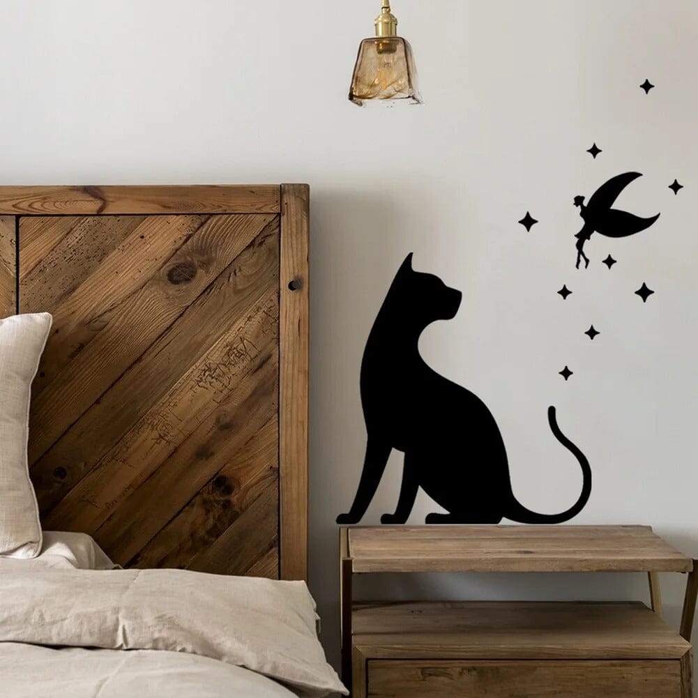 Chat décoration mur Jardin d'Orée 