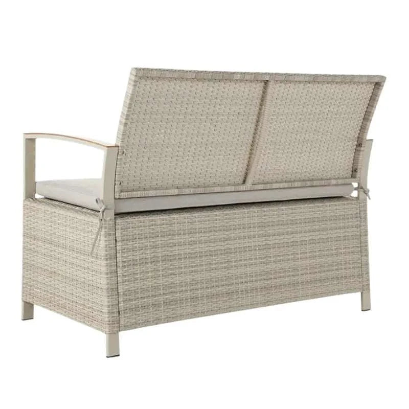 Coffre et banc de rangement exterieur