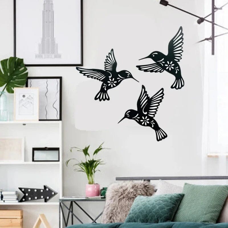 Décor mural extérieur jardin oiseaux Jardin d'Orée 