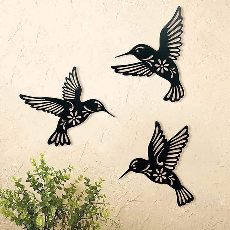 Décor mural extérieur jardin oiseaux Jardin d'Orée 