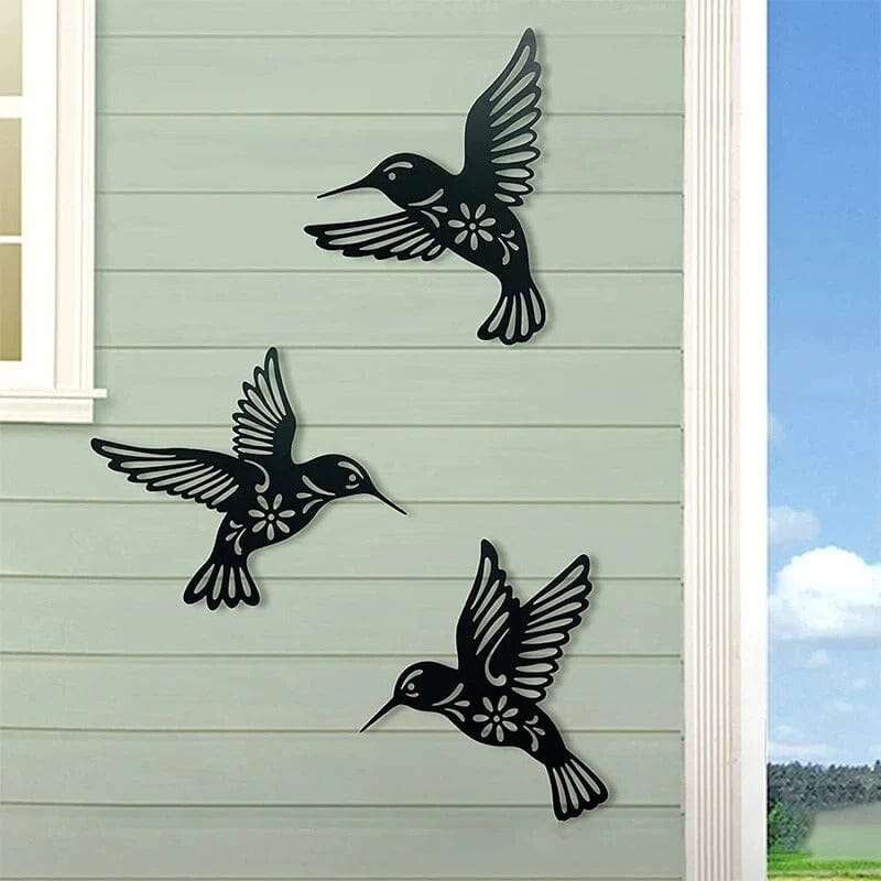 Décor mural extérieur jardin oiseaux Jardin d'Orée 