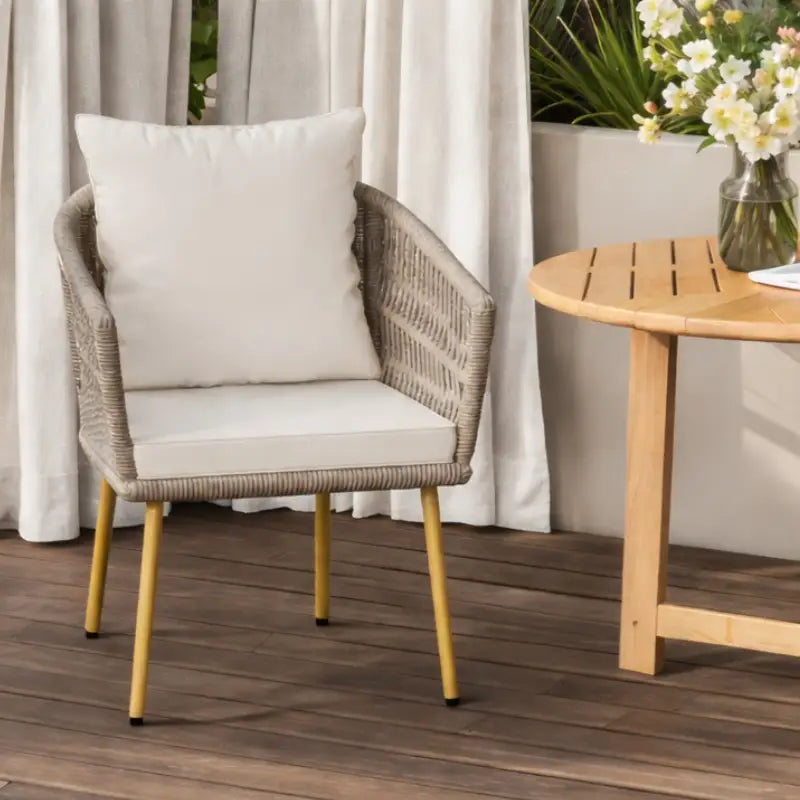 Fauteuil de jardin avec coussin