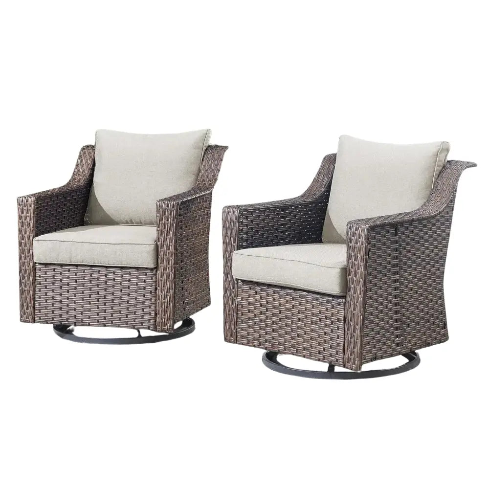 Fauteuils de jardin en résine tressée