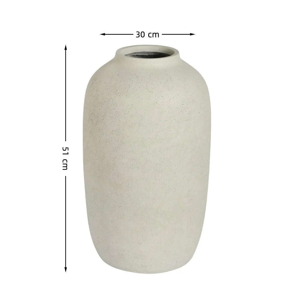 Grand pot de fleur blanc extérieur Jardin d'Orée 