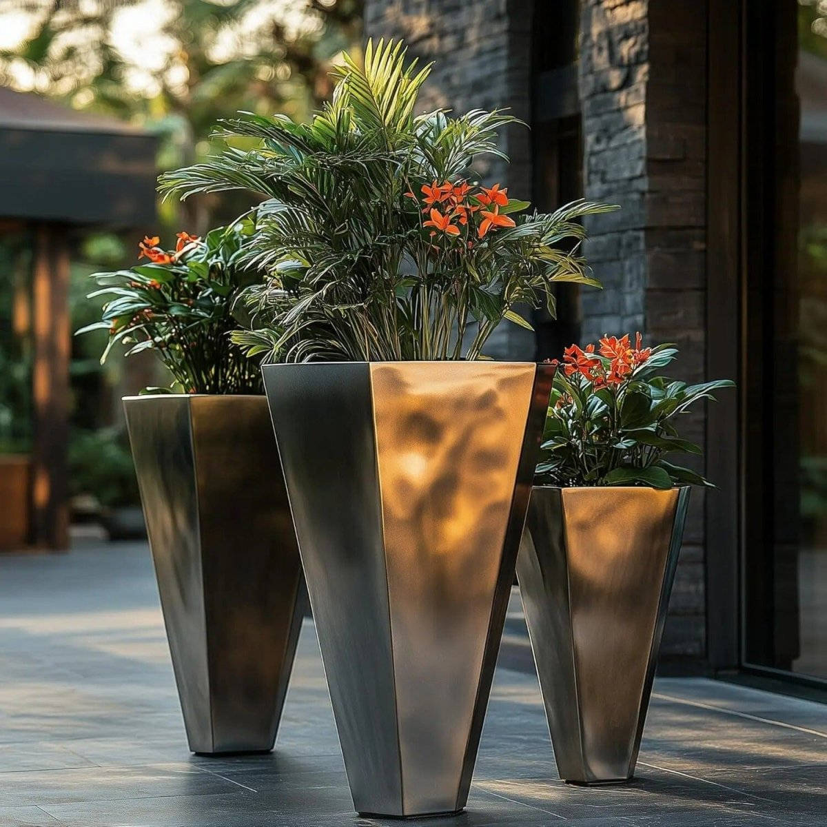 Grand pot de fleur design extérieur Jardin d'Orée 