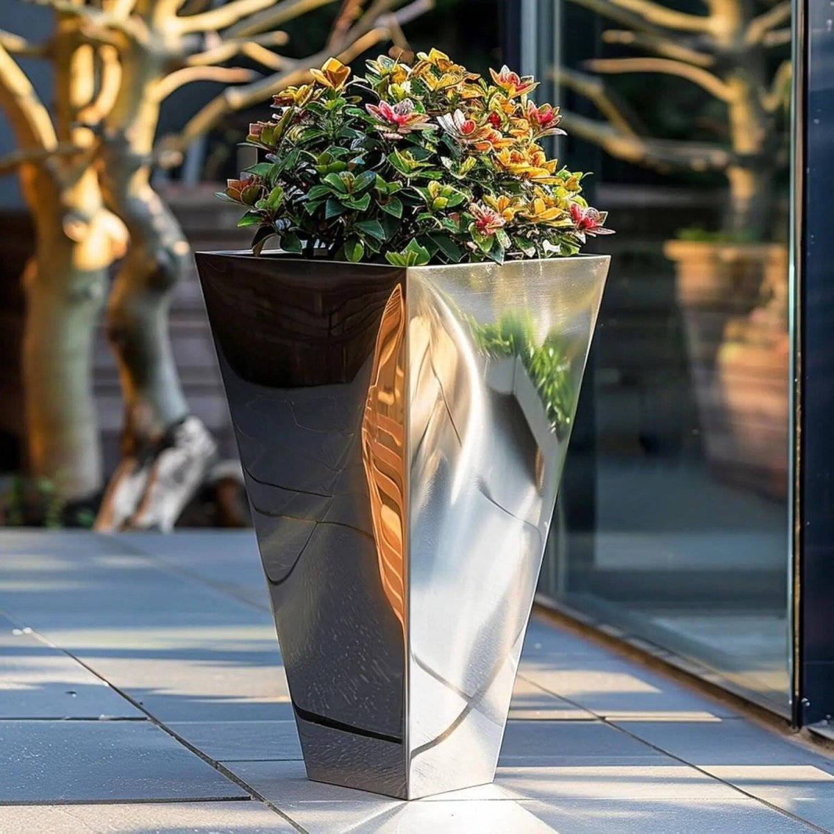 Grand pot de fleur design extérieur Jardin d'Orée 