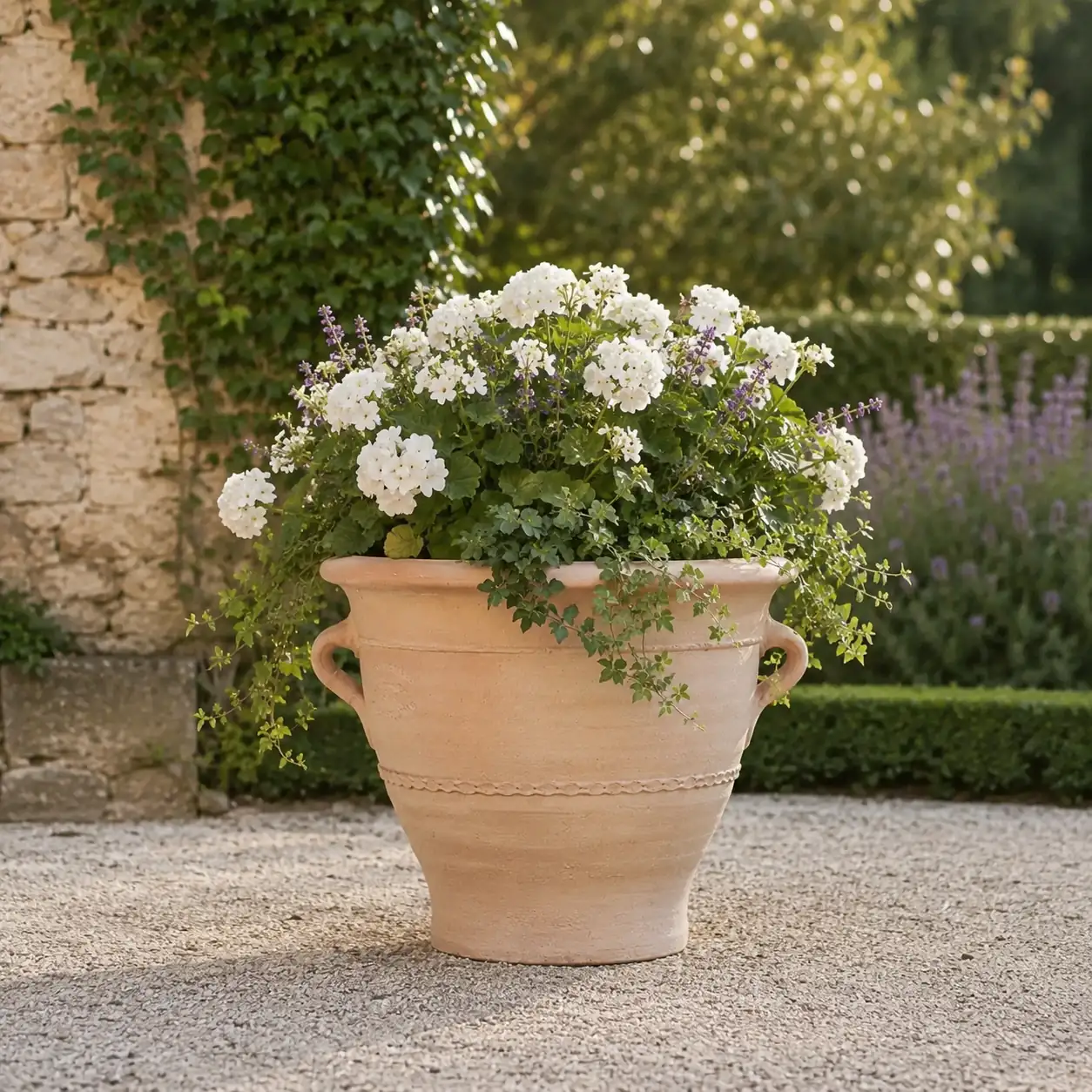 Grand pot de fleur extérieur en terre cuite Jardin d'Orée