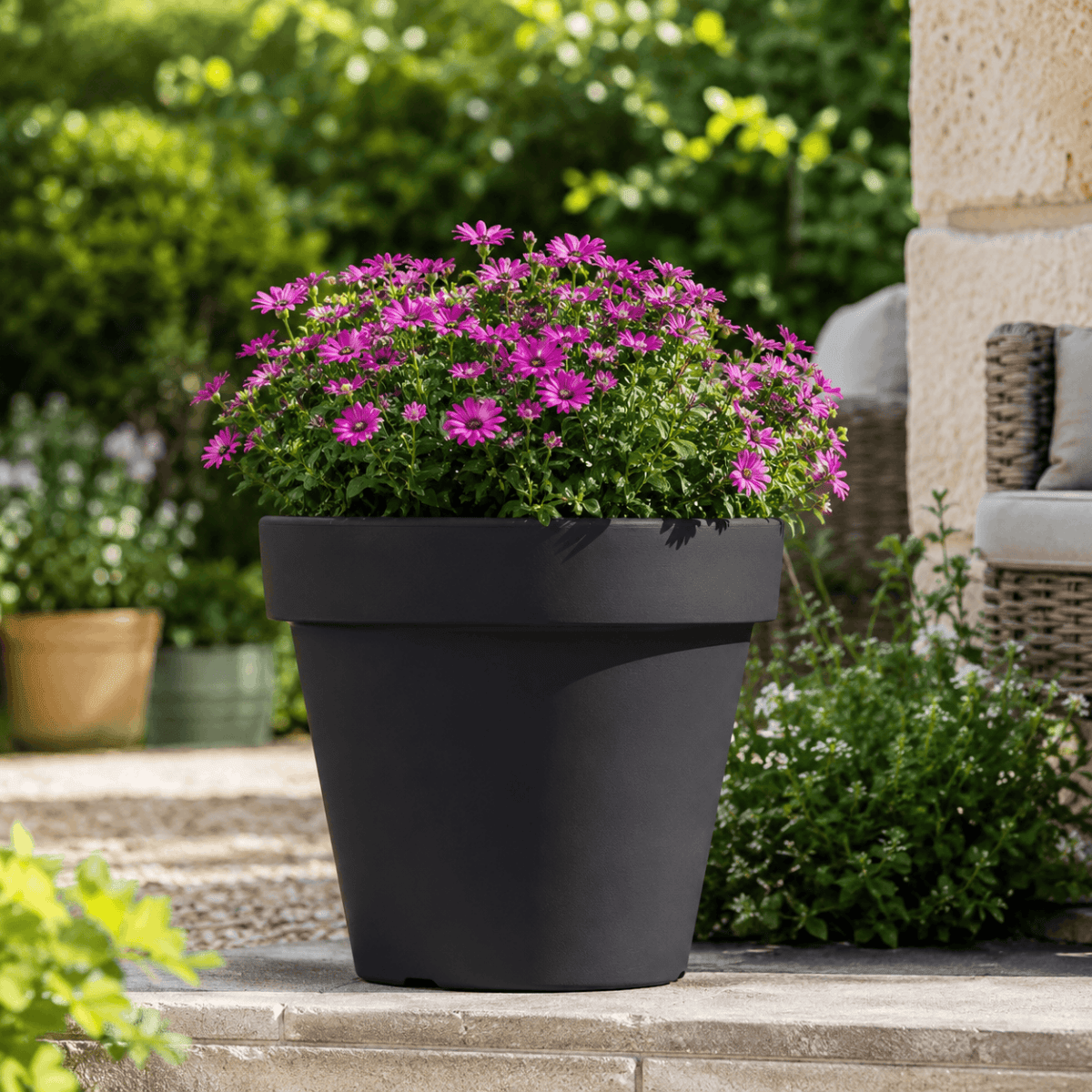 Grand pot de fleur extérieur 80 cm Jardin d'Orée 