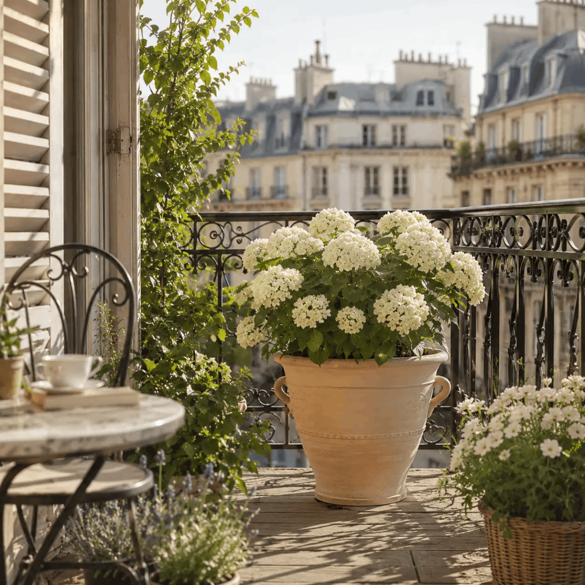 Grand pot de fleur extérieur en terre cuite Jardin d'Orée 