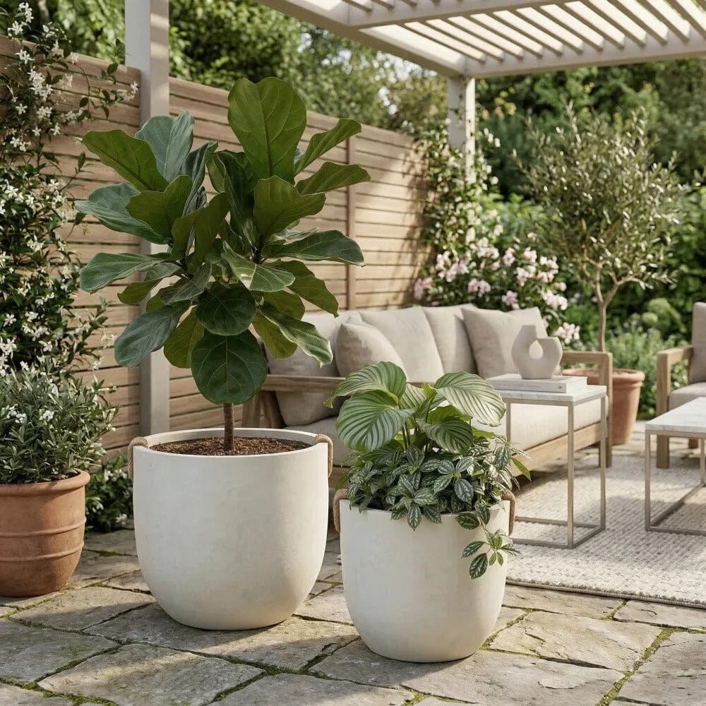 Grands pots de fleur extérieur en résine Jardin d'Orée 