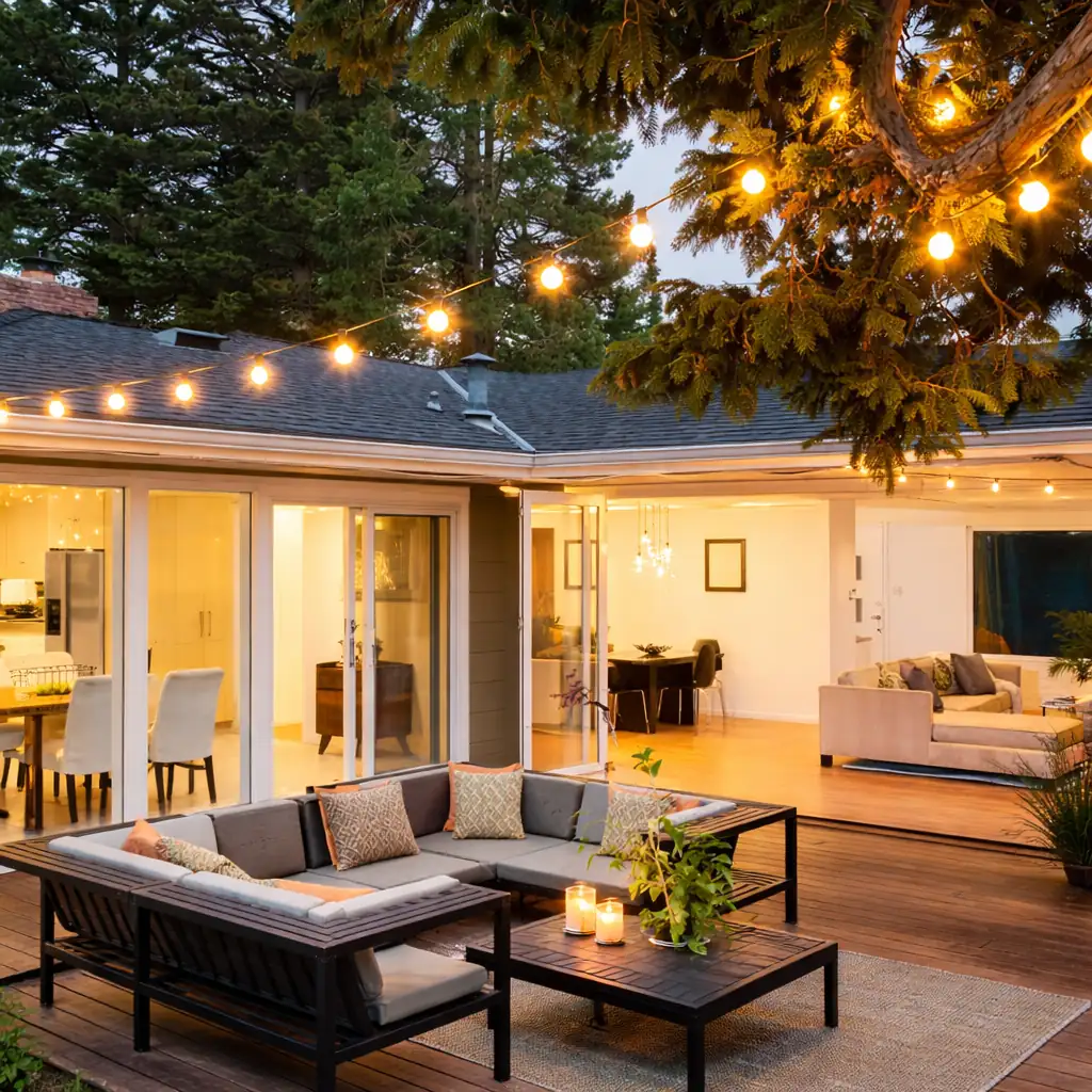 Guirlande lumineuse extérieure led raccordable Jardin d'Orée