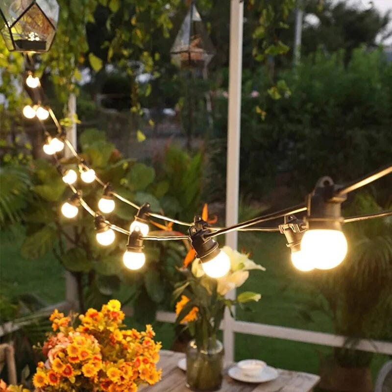 Guirlande lumineuse extérieure guinguette LED Jardin d'Orée 