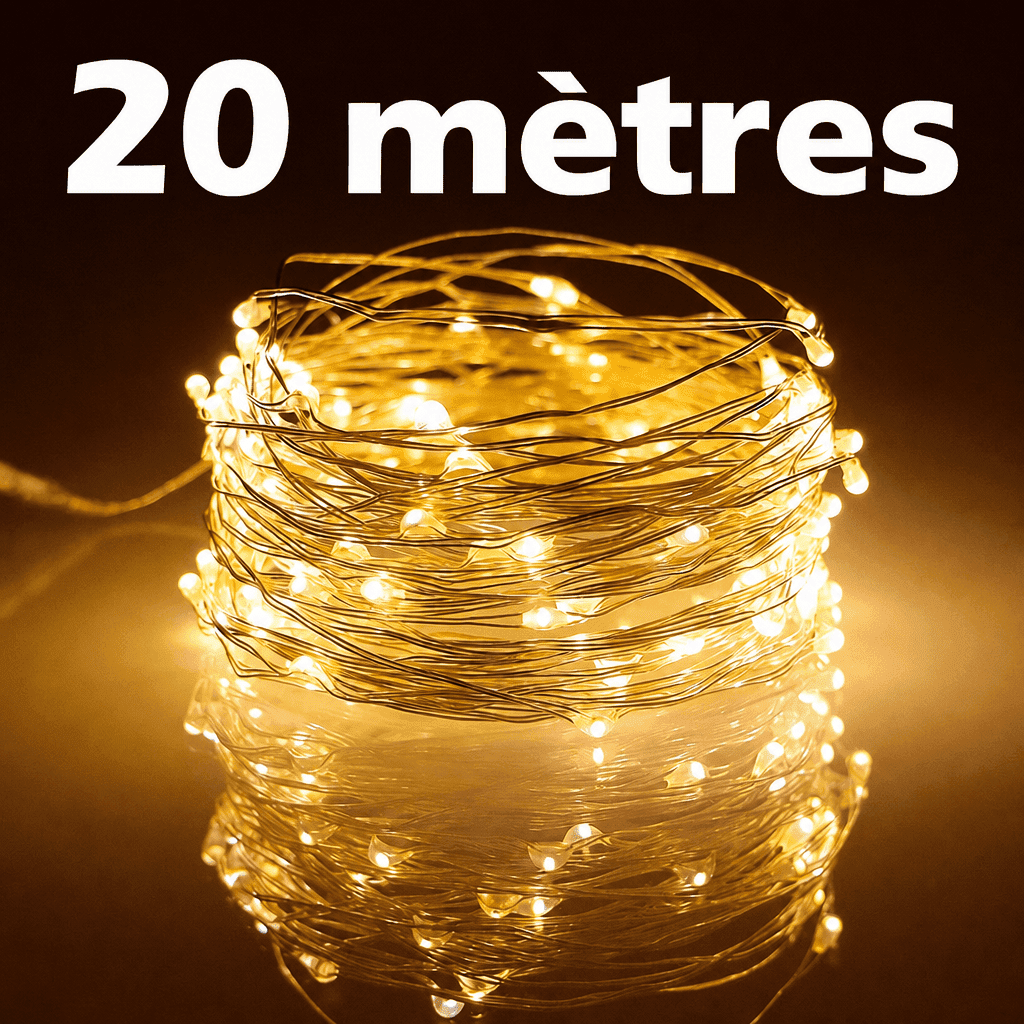 Guirlande lumineuse extérieure led raccordable Jardin d'Orée 
