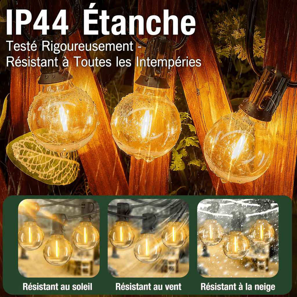 Guirlandes lumineuses extérieures led Jardin d'Orée 