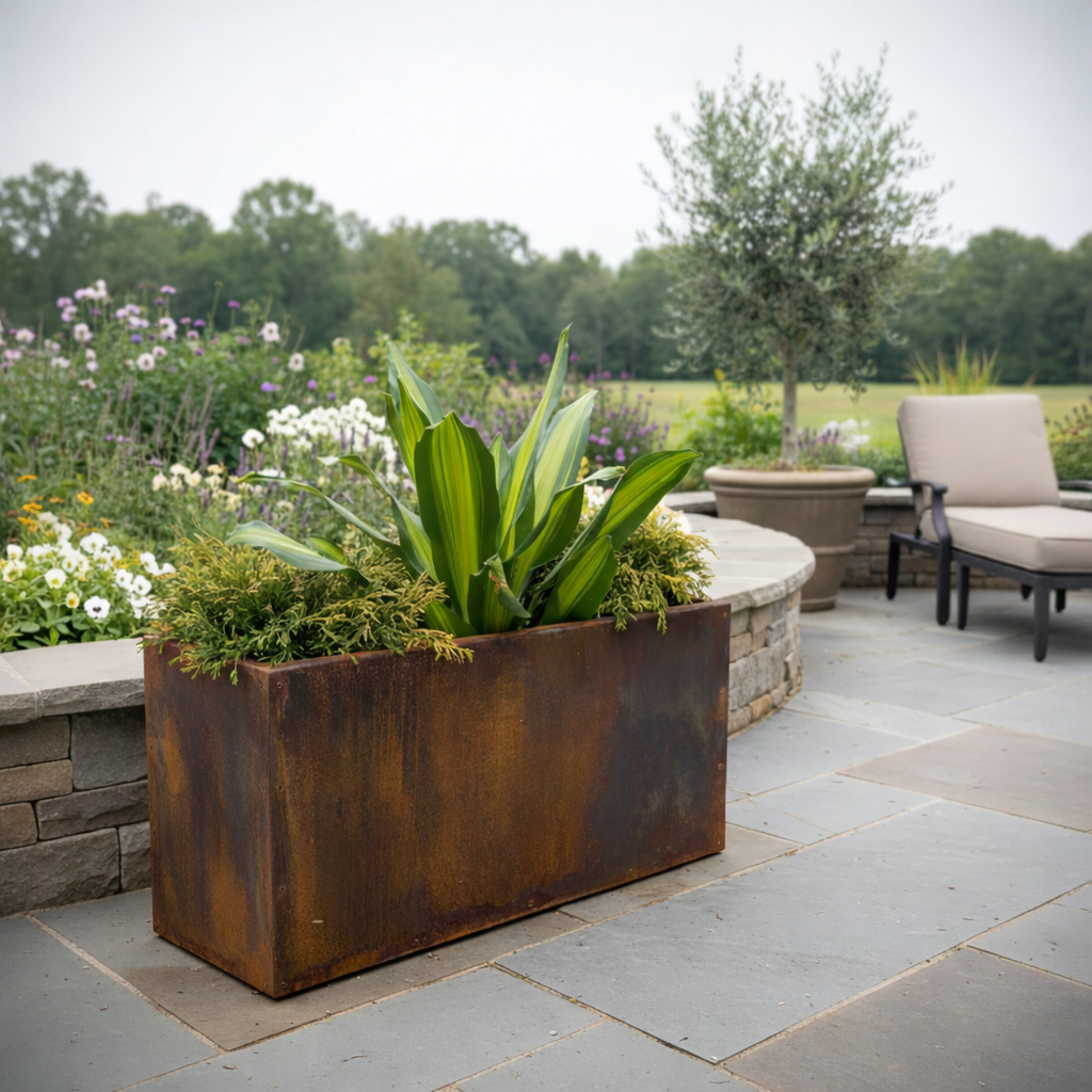 Jardinière métal extérieur