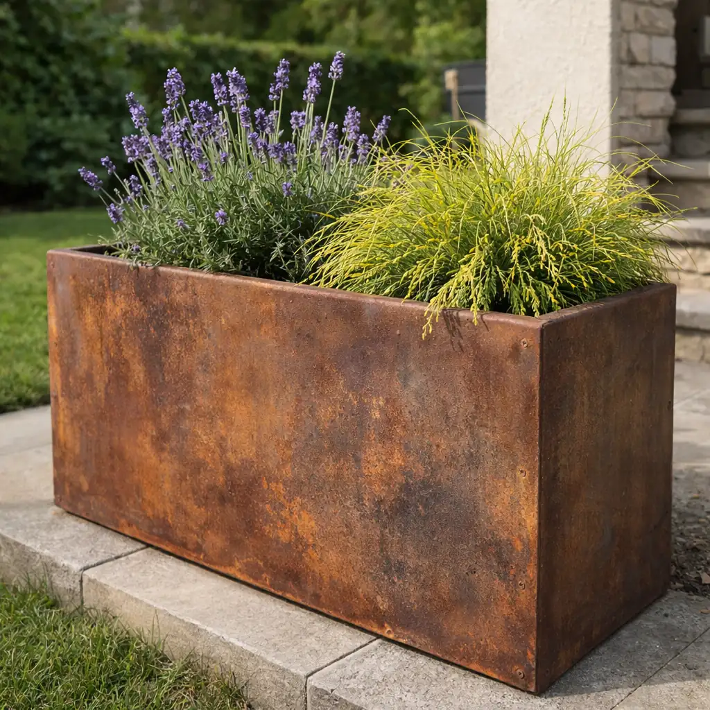 Jardinière métal extérieur Jardin d'Orée