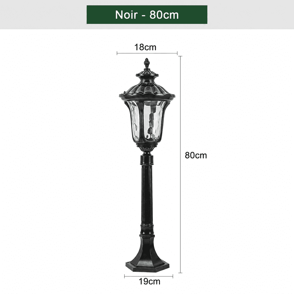 Lampadaire extérieur vintage Jardin d'Orée 