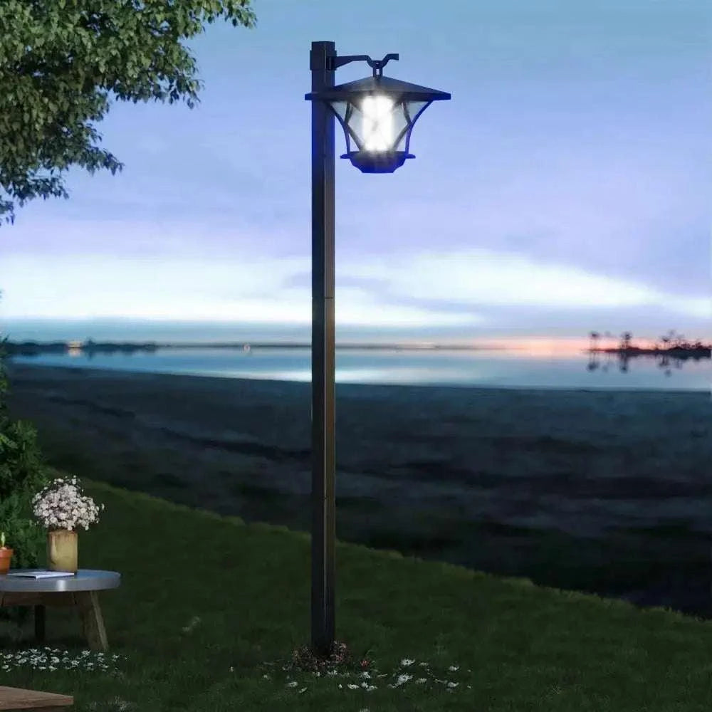 Lampadaire solaire extérieur sur pied