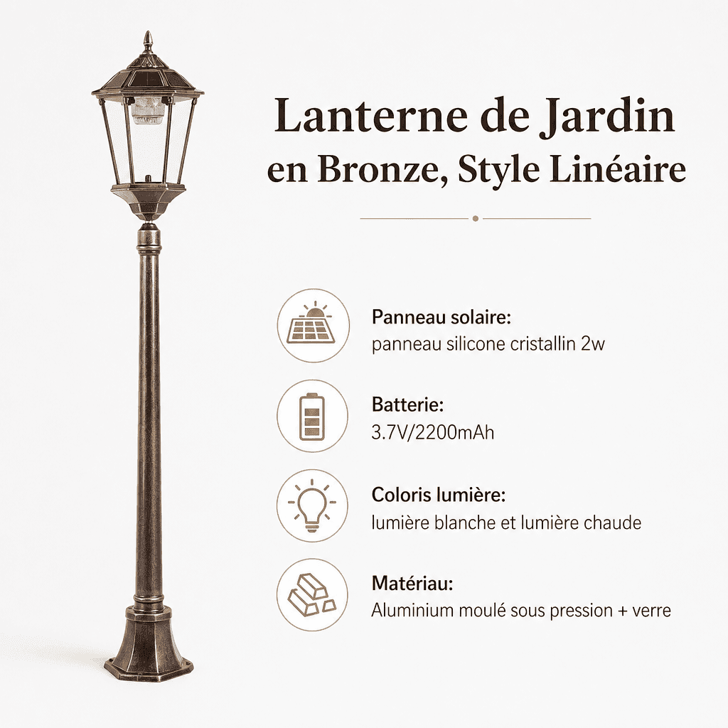 Lampadaire ancien extérieur Jardin d'Orée 
