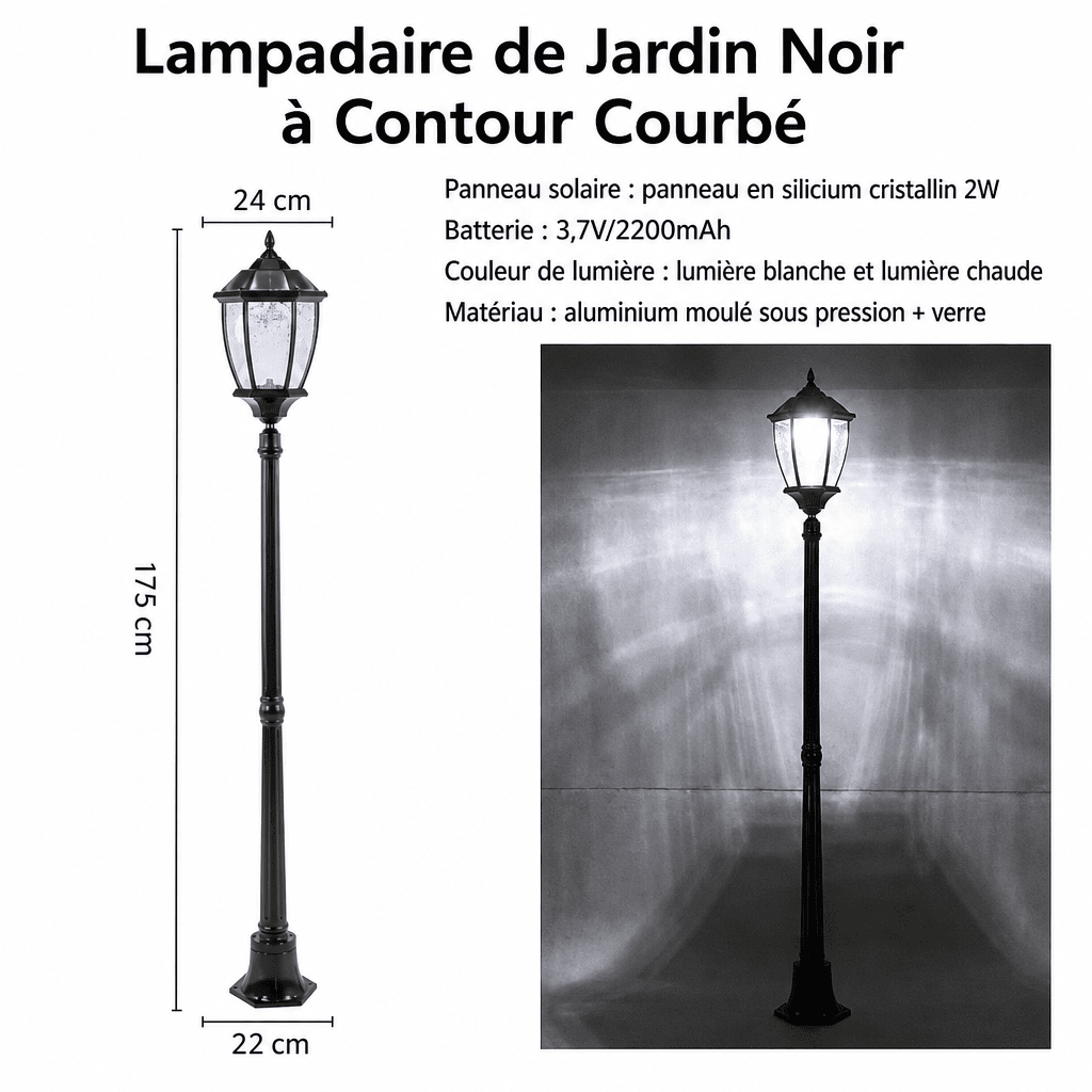 Lampadaire ancien extérieur Jardin d'Orée 