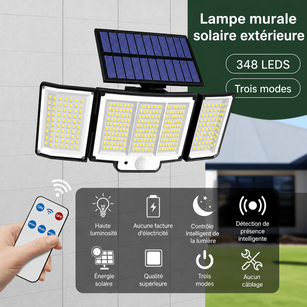 Projecteur led extérieur solaire Jardin d'Orée 