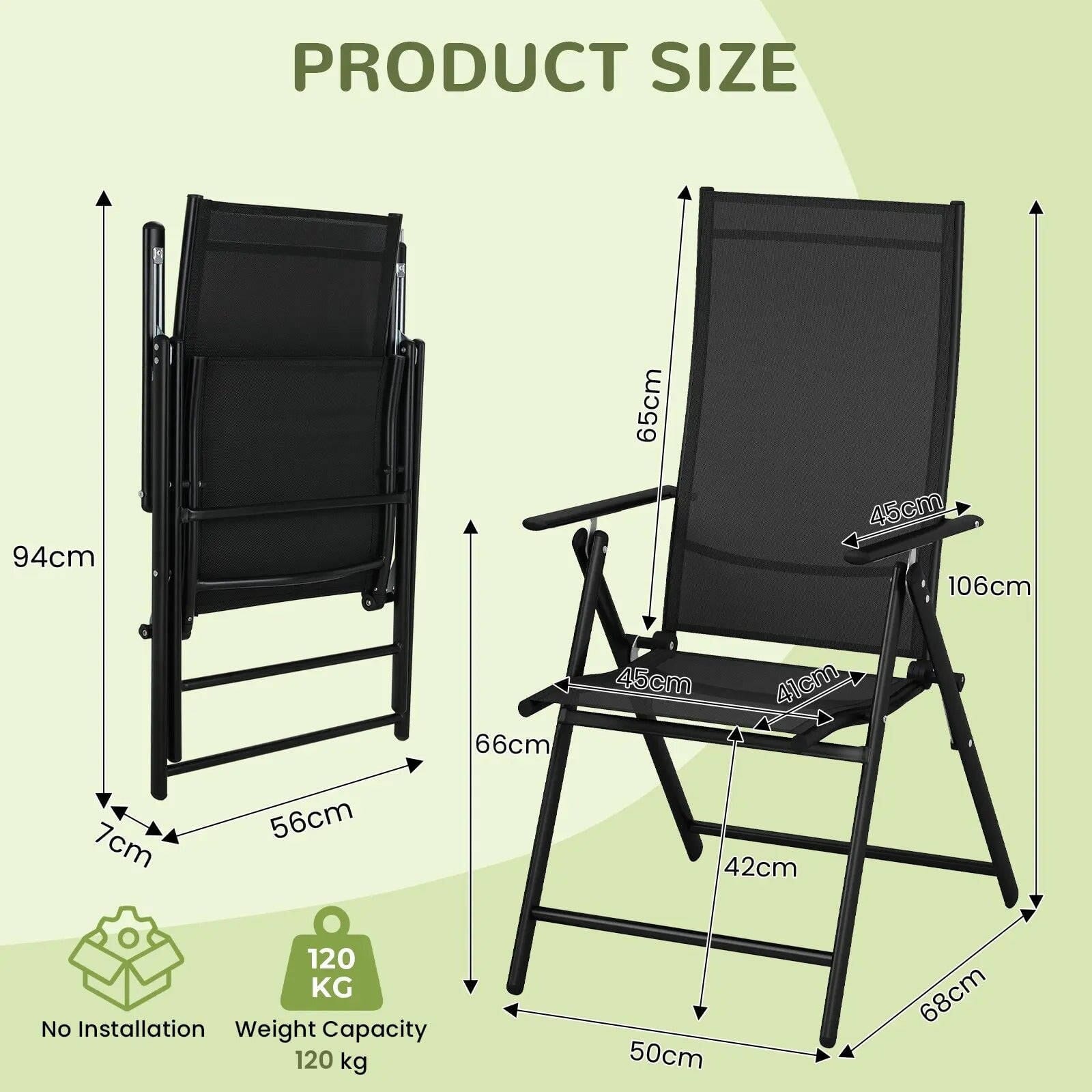 Lot de 4 chaises de jardin Jardin d'Orée 