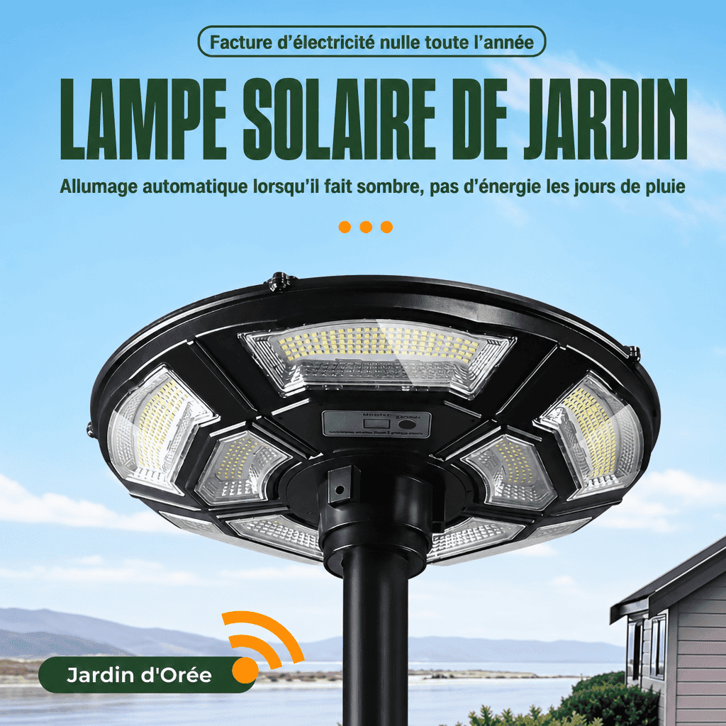 Lampadaire solaire extérieur sur pied Jardin d'Orée 